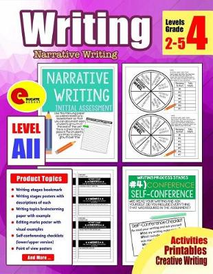 Book cover for 4th Grade Writing Workbook