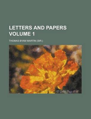 Book cover for Letters and Papers (Volume 1)