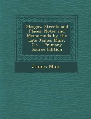 Book cover for Glasgow Streets and Places