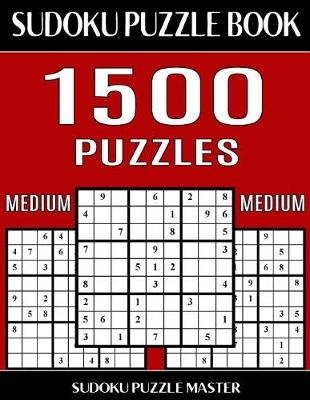 Book cover for Sudoku Puzzle Master Book, 1,500 Medium Puzzles