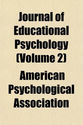 Book cover for Journal of Educational Psychology (Volume 2)