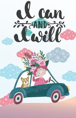 Book cover for I Can and I Will, Cute Lady with cat (Composition Book Journal and Diary)