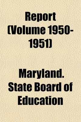 Book cover for Report (Volume 1950-1951)