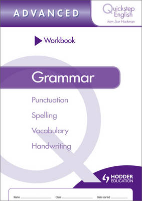 Book cover for Quickstep English Workbook Grammar Advanced Stage