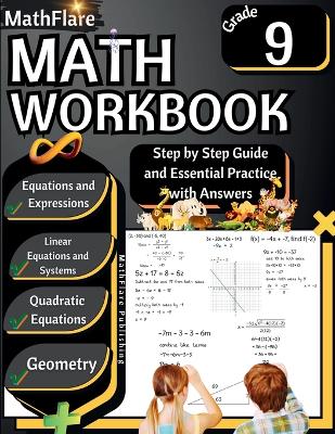 Book cover for MathFlare - Math Workbook 9th Grade