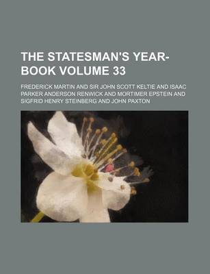 Book cover for The Statesman's Year-Book Volume 33