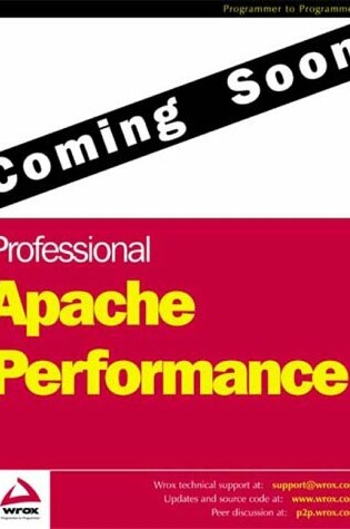 Cover of Professional Apache Performance