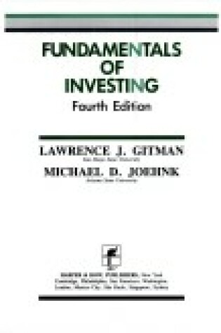 Cover of Fundamentals of Investing 4e