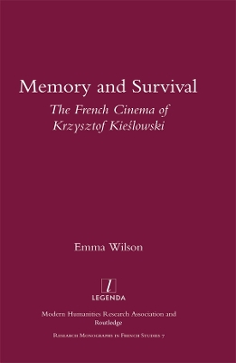 Book cover for Memory and Survival the French Cinema of Krzysztof Kieslowski