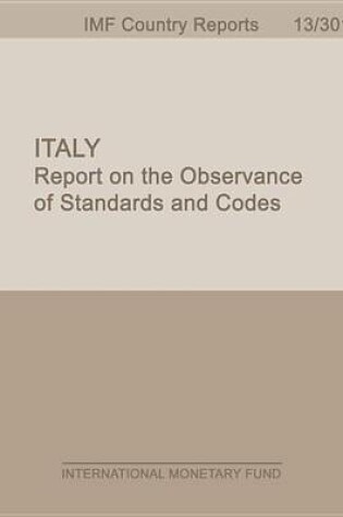 Cover of Italy: Report on the Observance of Standards and Codes