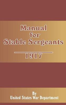 Book cover for Manual for Stable Sergeants