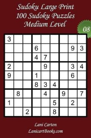 Cover of Sudoku Large Print - Medium Level - N°8