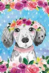 Book cover for Big Fat Bullet Style Journal Cute Puppy Dog In Flowers