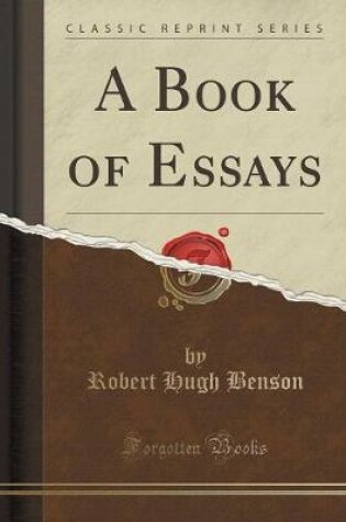 Cover of A Book of Essays (Classic Reprint)