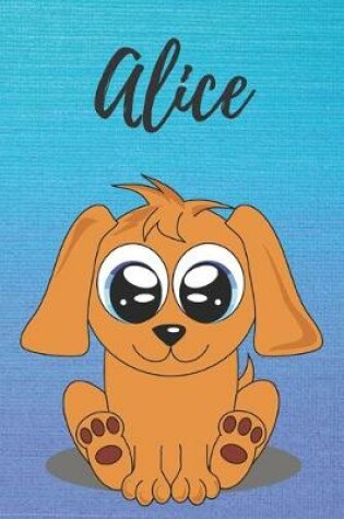 Cover of Alice dog coloring book / notebook / journal / diary