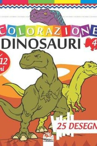 Cover of colorazione dinosauri 4