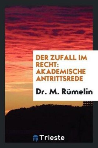 Cover of Der Zufall Im Recht