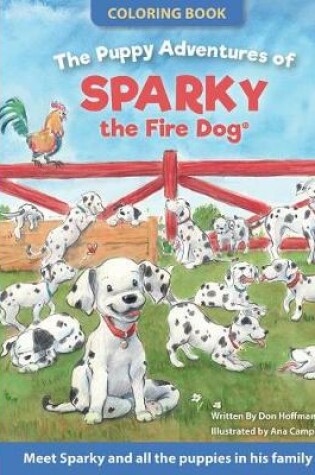 Cover of The Puppy Adventures of Sparky the Fire Dog Coloring Book