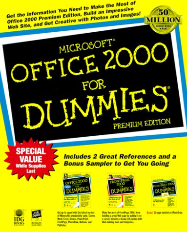 Book cover for Microsoft Office 2000 for Dummies Premium Edition