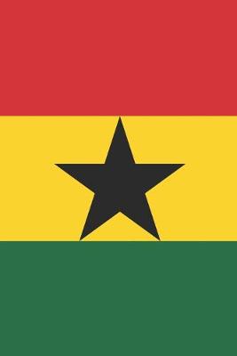 Book cover for Ghana Travel Journal - Ghana Flag Notebook - Ghanaian Flag Book