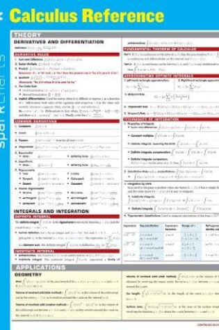 Cover of Calculus Reference SparkCharts