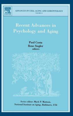 Book cover for Recent Advances in Psychology and Aging