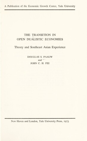 Book cover for The Transition in Open Dualistic Economics