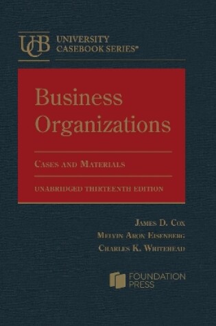 Cover of Business Organizations, Cases and Materials, Unabridged