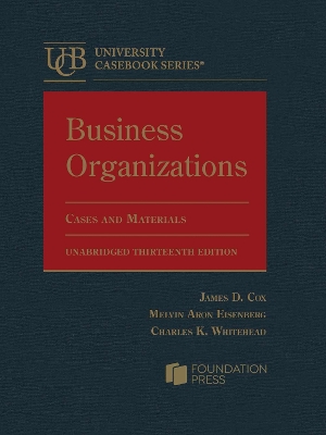 Book cover for Business Organizations, Cases and Materials, Unabridged