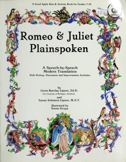 Book cover for Romeo & Juliet, Plainspoken