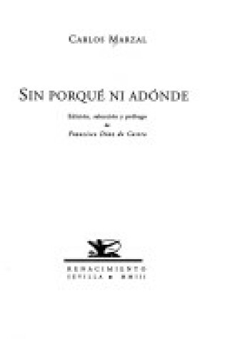 Cover of Sin Porque Ni Adonde
