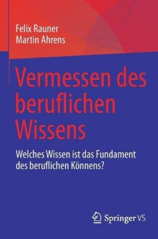 Cover of Vermessen des beruflichen Wissens