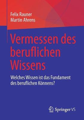 Book cover for Vermessen des beruflichen Wissens