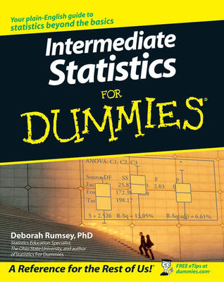 Book cover for Intermediate Statistics For Dummies