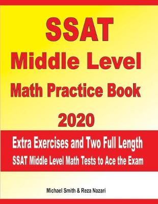 Book cover for SSAT Middle Level Math Practice Book 2020