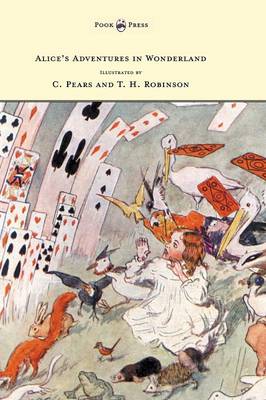 Book cover for Alice's Adventures in Wonderland - Illustrated by H. Robinson