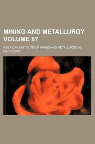 Cover of Mining and Metallurgy Volume 87