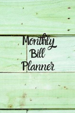 Cover of Monthly Bill Planner