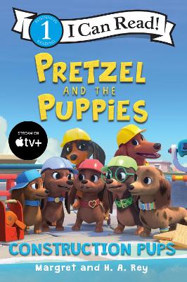 Book cover for Pretzel and the Puppies: Construction Pups