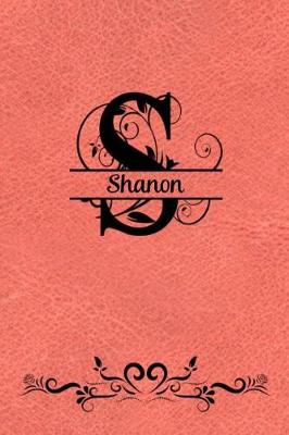 Book cover for Split Letter Personalized Journal - Shanon