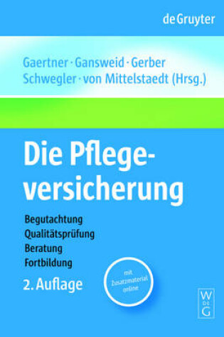 Cover of Die Pflegeversicherung