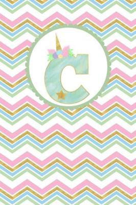 Book cover for Unicorn Monogram Journal - Letter C