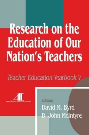 Cover of Research on the Education of Our Nation's Teachers