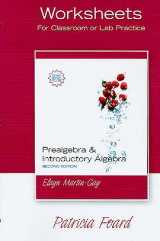 Cover of Worksheets for Prealgebra & Introductory Algebra