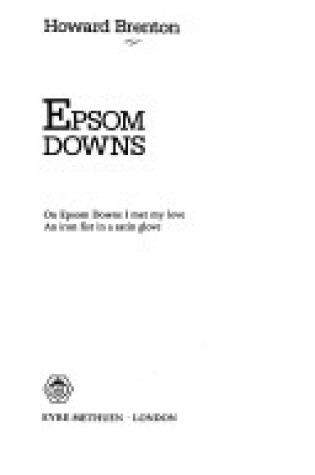 Cover of Epsom Downs