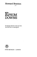 Book cover for Epsom Downs