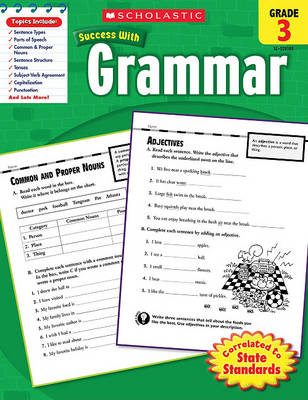 Book cover for Scholastic Success with Grammar: Grade 3 Workbook