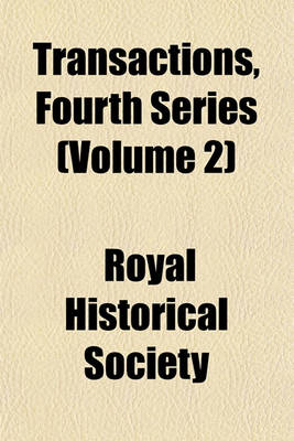 Book cover for Transactions, Fourth Series (Volume 2)