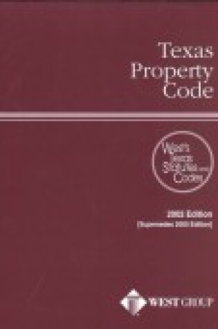 Cover of Texas Property Code 2002