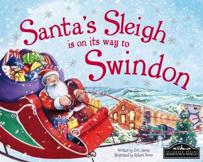 Book cover for Santa's Sleigh is on its to Swindon